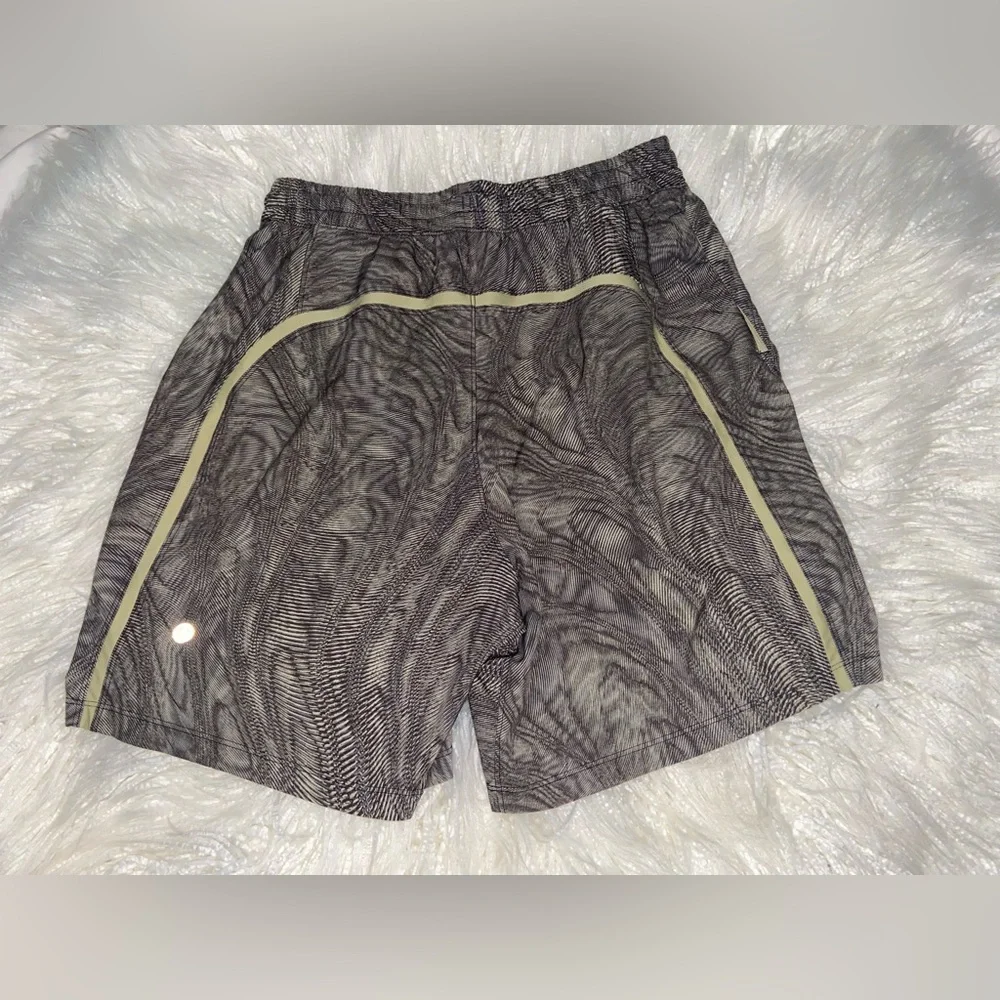 lululemon athletica Gray Patterned Men Shorts